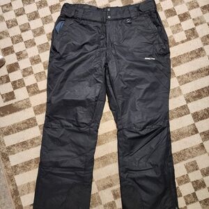 Arctix Black Insulated Ski Snow Pants with Subtle Logo